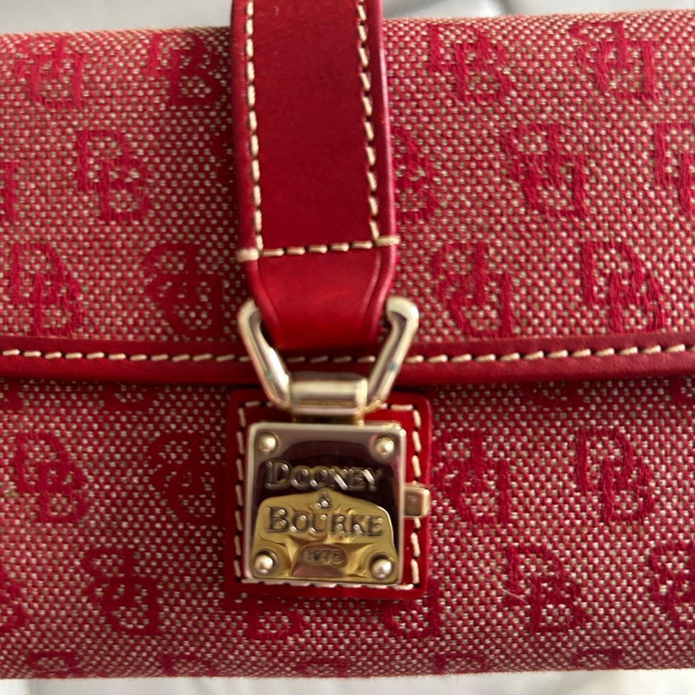 Dooney & Bourke Red Monogram Wallet